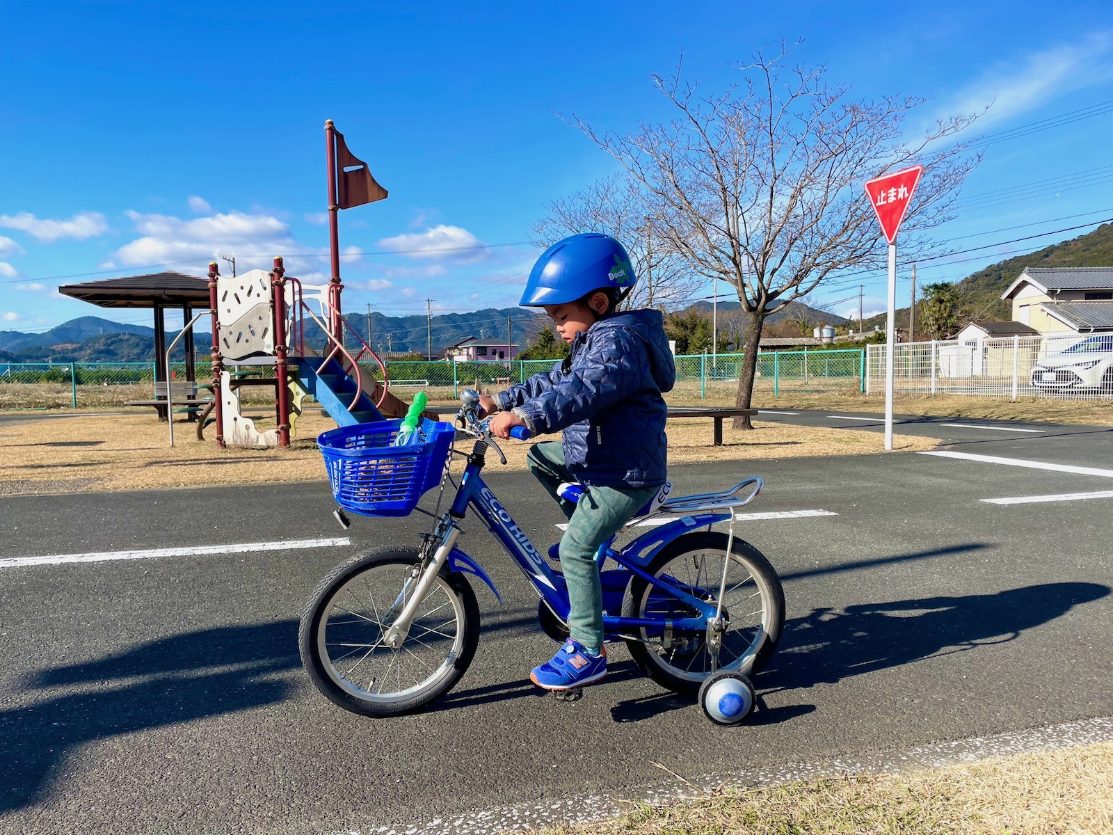 自転車練習スタート