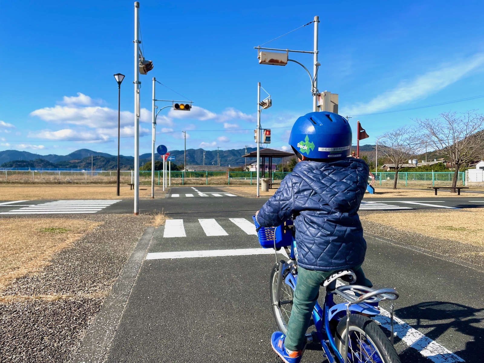 自転車練習前半