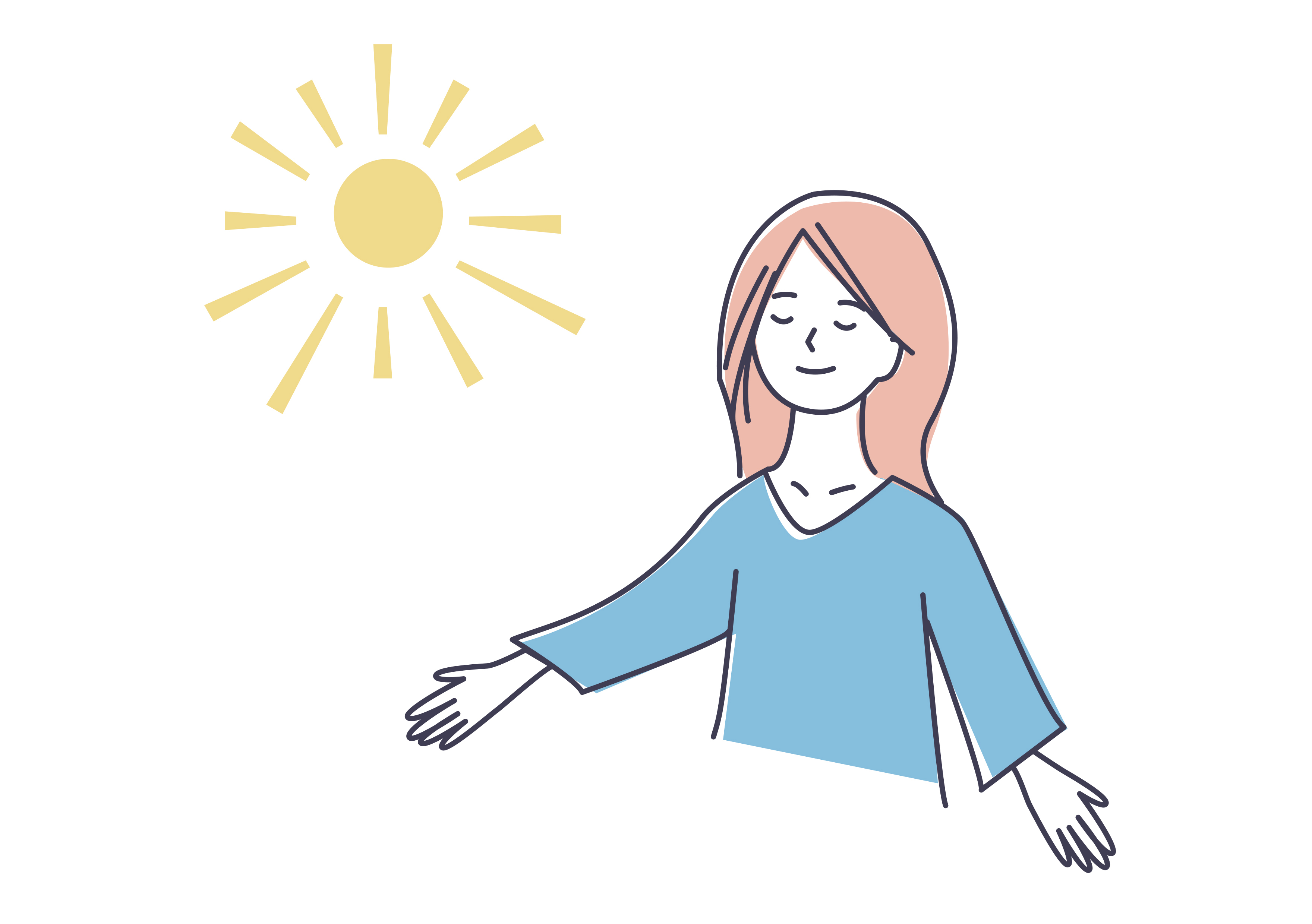 日中の光を多く浴びる
