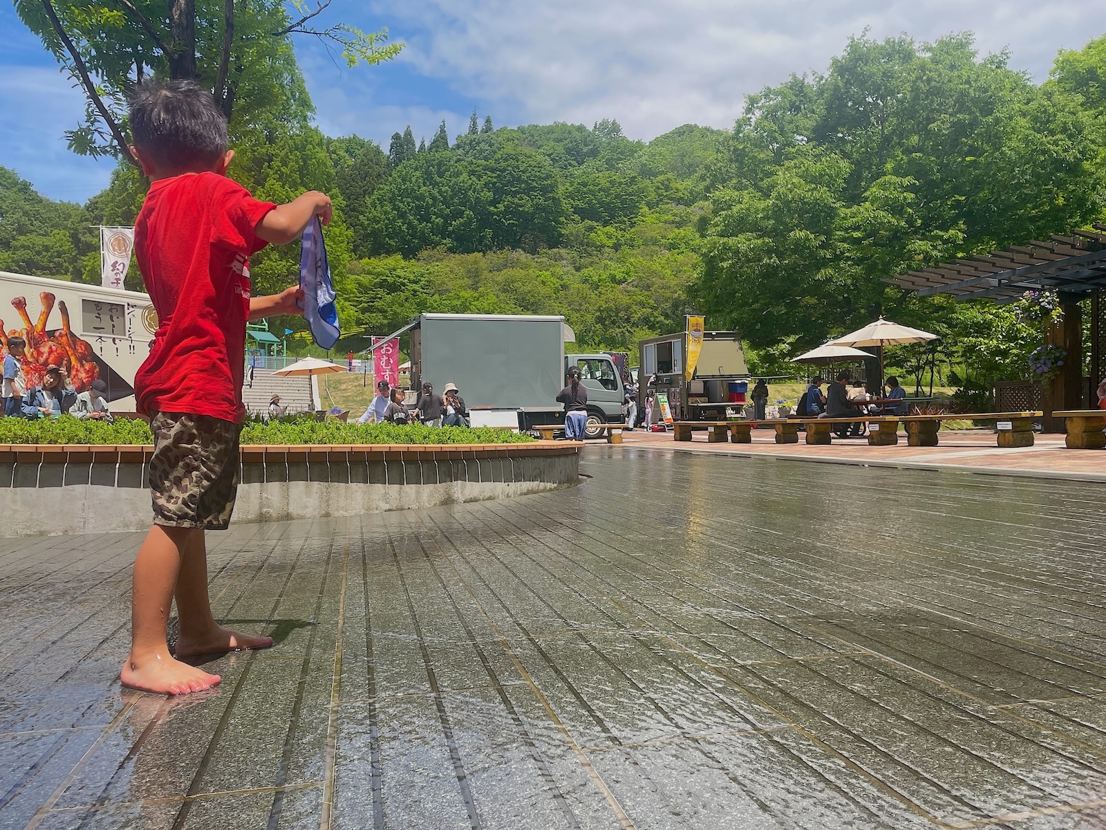 水遊び