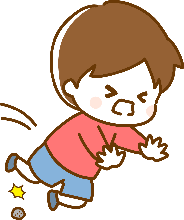 つまずく
