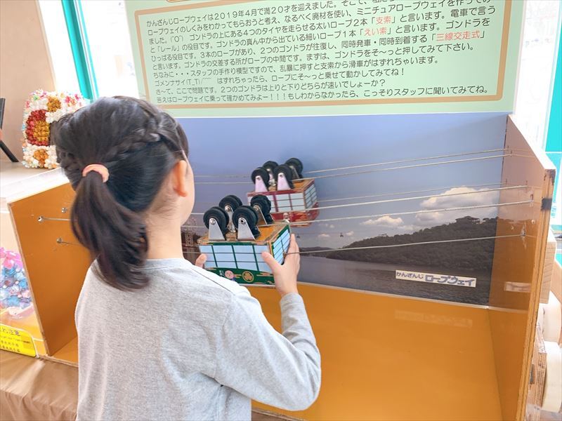 ロープウェイの模型