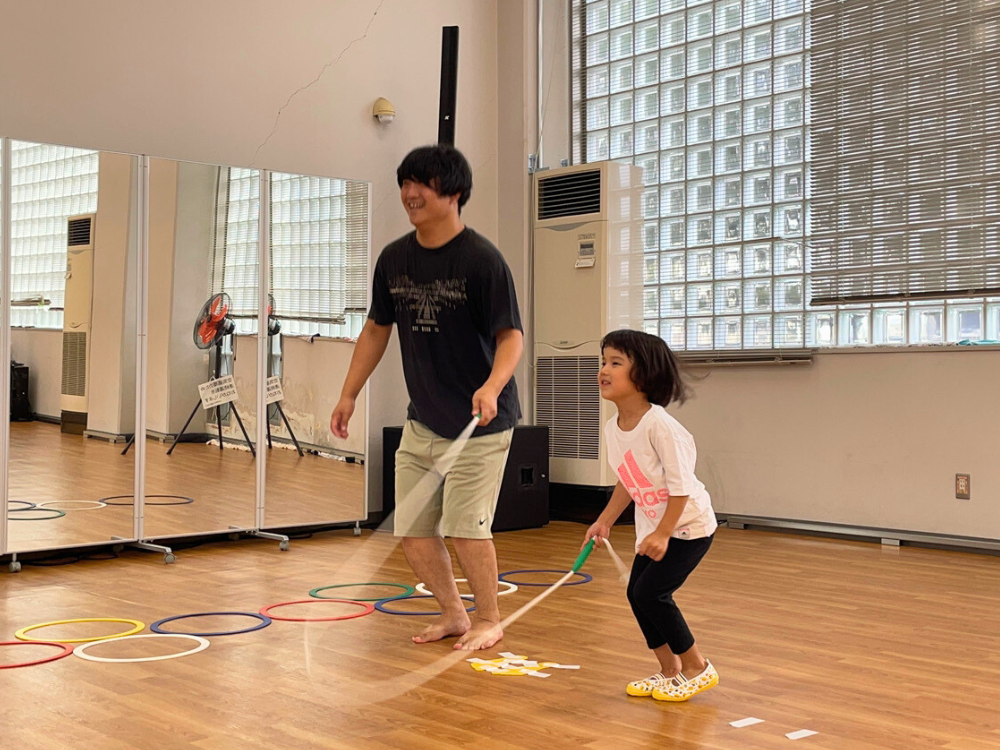縄を回す