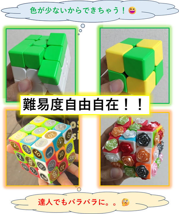 【画像】世界に1つだけ!君だけのオリジナルルービックキューブをつくろう!