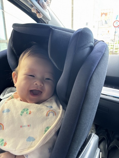 パパの運転でドライブ