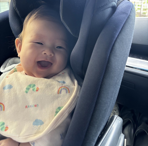 パパの運転でドライブ