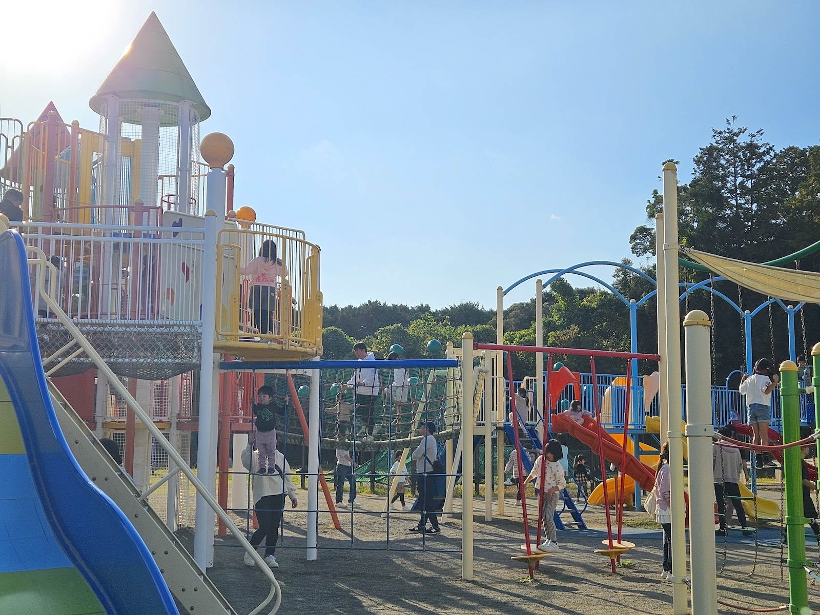 複合遊具の近景