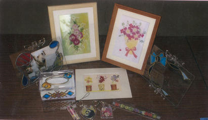 【画像】押し花・グラスアート教室