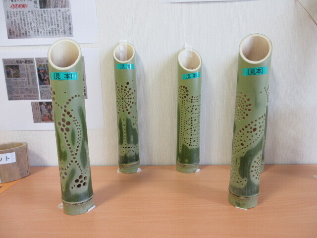 ミニ竹灯篭(たけとうろう)を作ろう