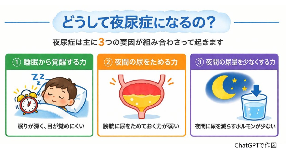 どうして夜尿症になるの?