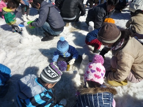 雪だるまづくり