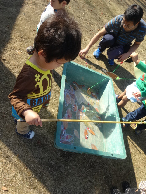 落ち葉釣り