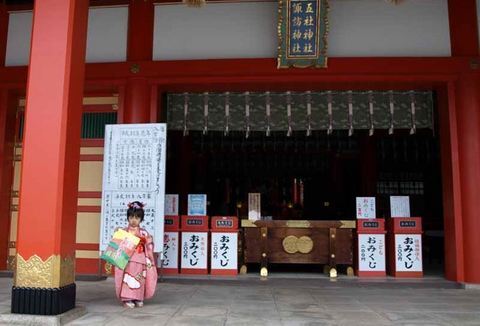 五社神社で七五三