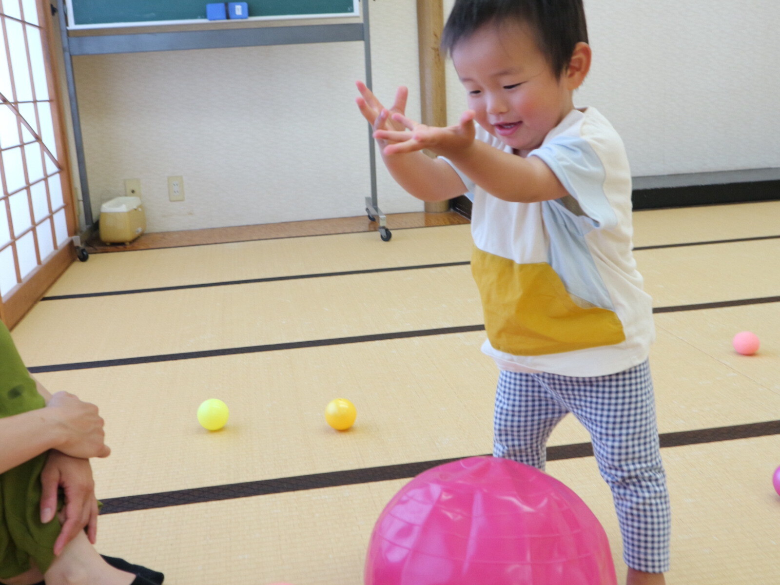 ボールで遊ぶ