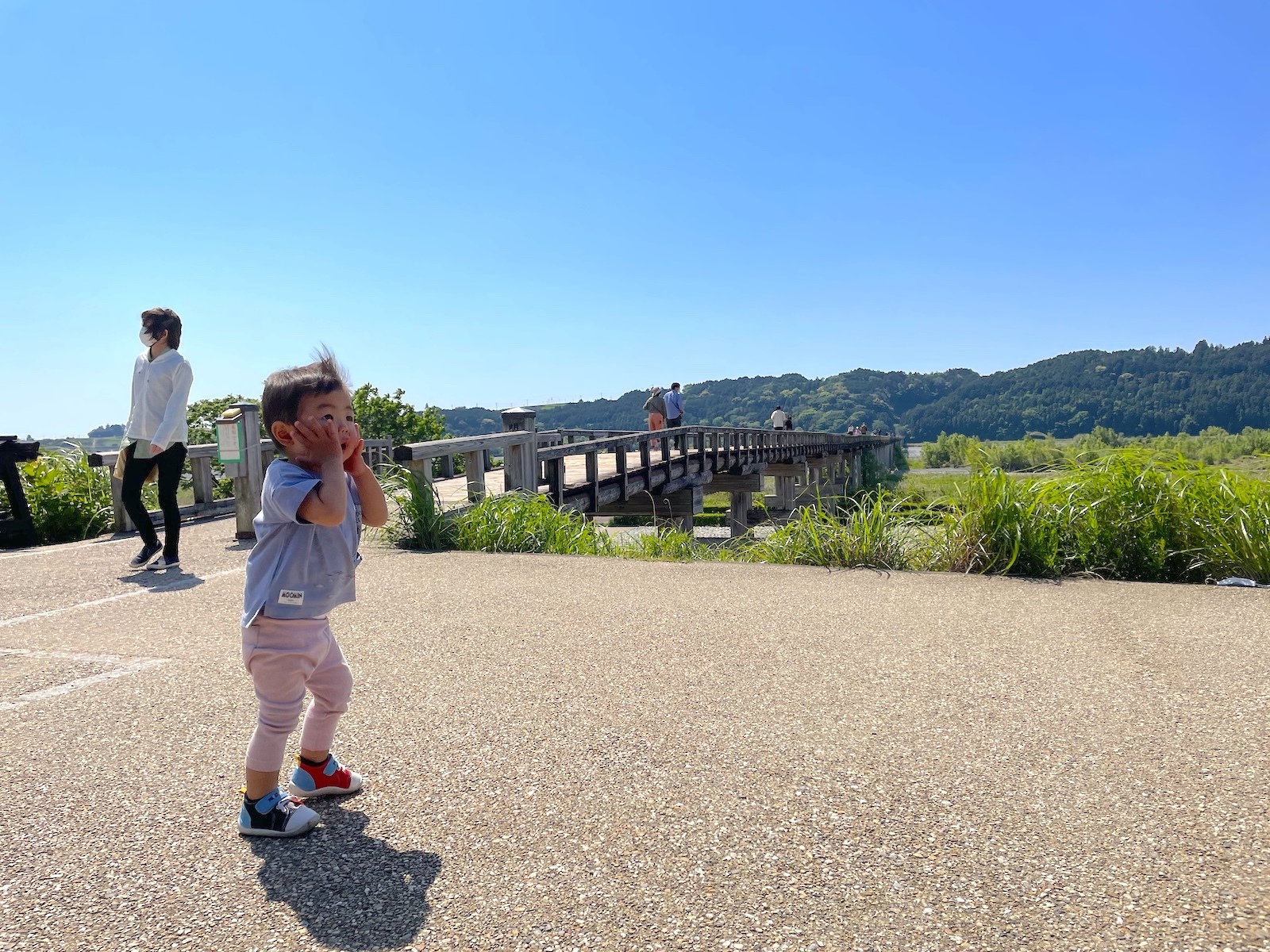 橋と子ども