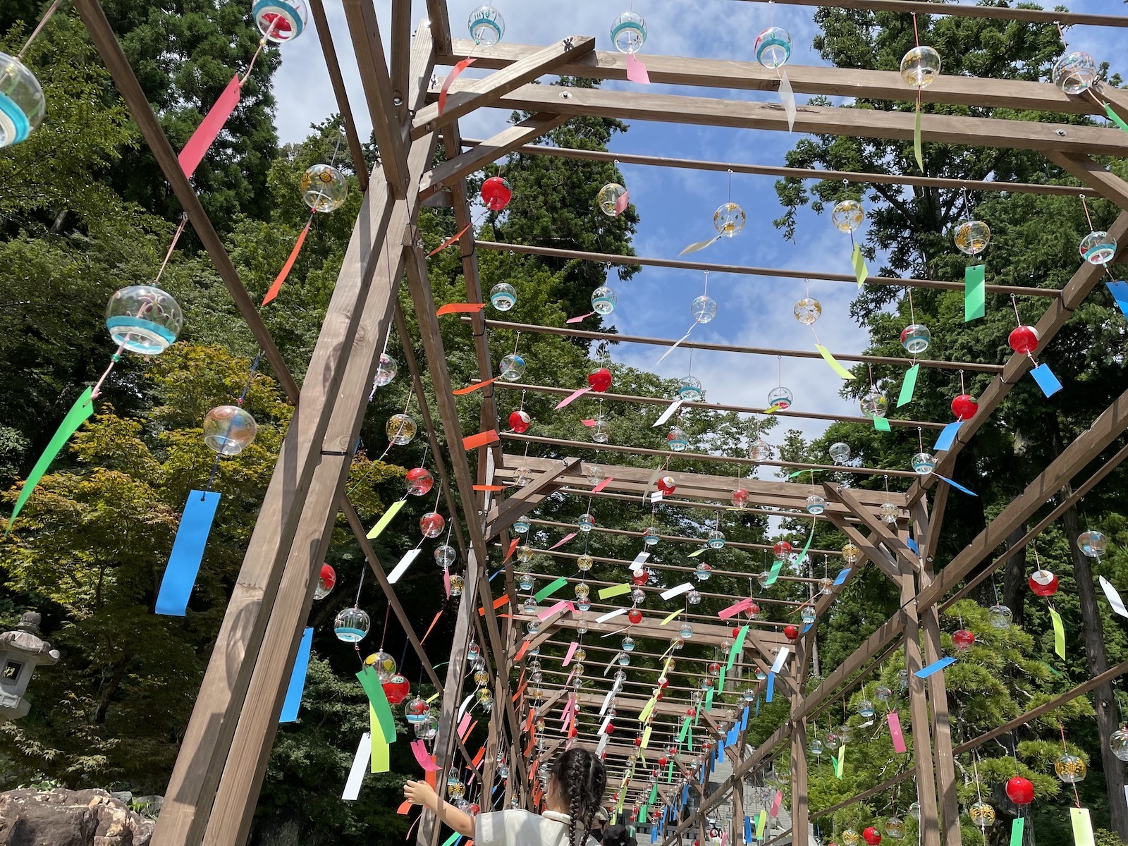 法多山風鈴のカーテン