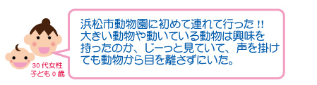 浜松市動物園に初めて連れて行った!!大きい動物や動いている動物は興味を持ったのか、じーっと見ていて、声を掛けても動物から目を離さずにいた