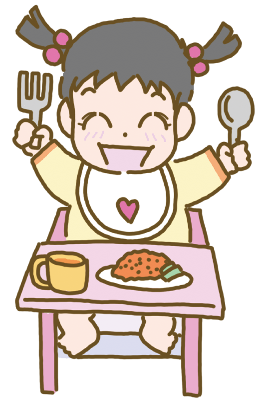 食事はまだ手づかみ